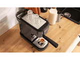 Cafetera express - Cecotec Cafelizzia 890 Dark, 1350W, Calentamiento rápido, 20 bar, 1.2 L, 2 tazas, Negro