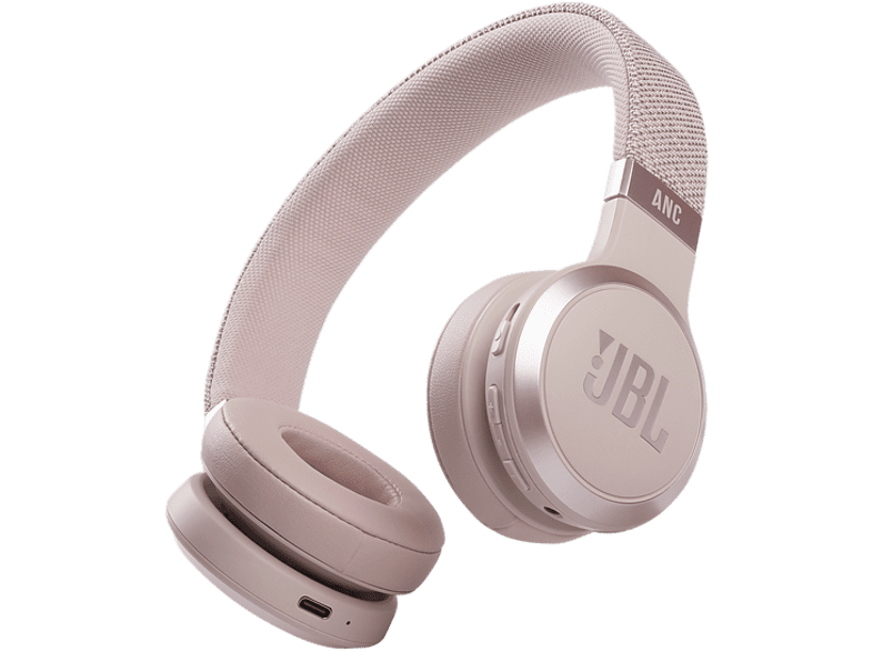 Auriculares inalámbricos - JBL Live 460NC, Con diadema, Supraaurales, 50 h, Bluetooth, ANC, Rosa