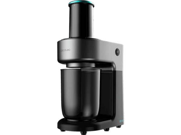 Cortador en espiral - Cecotec SpiralChef 400, Para verduras, 80 W, 1 l, 4 accesorios de corte, Negro