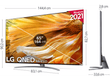 TV LED 65 - LG 65QNED916PB, UHD 4K, 4K α7 Gen4 AI Deep Learning, webOS 6.0, DVB-T2, HDR Dolby Vision, Atmos