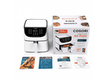 Freidora sin aceite - Cosori CP158 Chef Edition, Capacidad 5.5l, Potencia 1700 W, Temperatura máxima 205ºC, Blanco