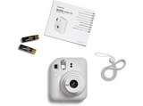 Cámara instantánea - Fujifilm Instax Mini 12, 62× 46 mm, Flash, Blanco arcilla