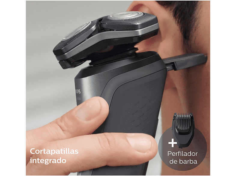 Afeitadora - Philips S5589/38, Autonomía 60 min, Cuchillas SteelPrecision, Cabezales flexibles 360-D, Marrón