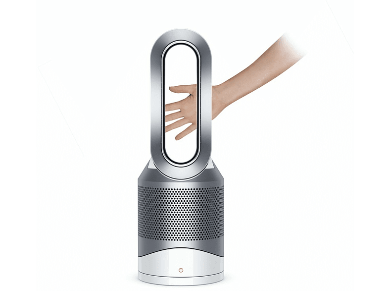 Purificador de aire - Dyson HP00 Pure Hot+Cool, 3 en 1: Purifica, Ventila y Calienta, Oscilación 70º, HEPA 360º Glass