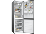 Frigorífico combi - Haier 2D HDW3620DNPD, 377L, Total No Frost, 200cm, Motor Inverter, Wi-Fi, Botellero, Dark Inox
