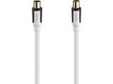 Cable de antena - Hama 00205446, Coaxial, 100 dB, 3 m, Blanco