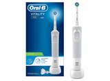 Cepillo de dientes - Oral-B Vitality 100 CrossAction, 2D, Temporizador, Blanco