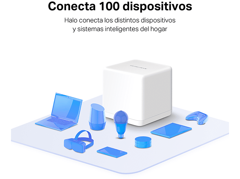 Sistema WiFi Mesh - Mercusys HALO H30G (3-PACK), 1.3 Gbit/s, MU-MIMO, Doble banda, Blanco