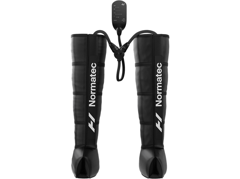 Botas presoterapia - Hyperice Normatec 3-Pack Piernas Estandar, Unidad de control, Compatible con App, Negro mate