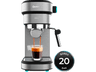 Cafetera express - Cecotec Cafelizzia 890 Gray, 20 bar, 1350 W, 1.2 L, 2 tazas, Compacta, Thermoblock, Gray