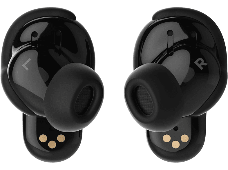 Auriculares True Wireless - Bose QuietComfort Earbuds II, Intraurales, Cancelación de ruido, 6h, Bluetooth, Negro