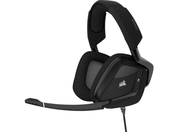 Auricular gaming, Corsair CA-9011203-EU, Para PC, Micrófono, Negro