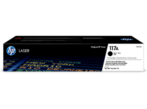 Tóner - HP 117A, Negro, W2070A