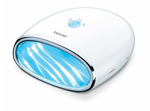 Secador de uñas - Beurer MP 48, LED, 18 LED, Temporizador, Diseño compacto, Blanco