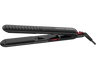 Plancha de pelo - Rowenta x Karl Lagerfeld Optiliss SF321LF0, Revestimiento Keratin & Glow, 10 temperaturas, Hasta 230 °C, Negro y rojo