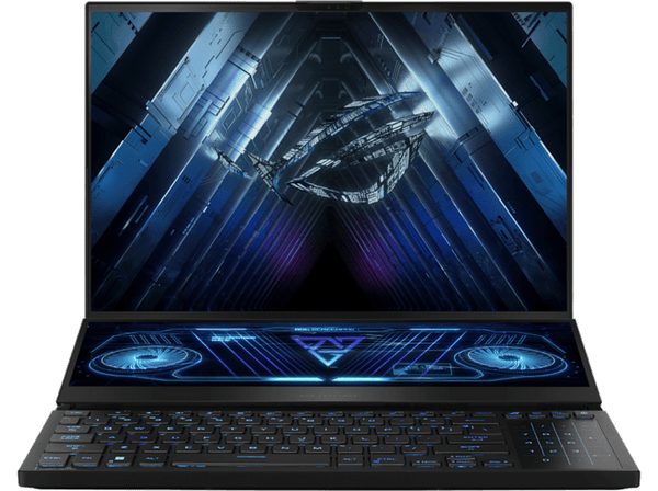Portátil gaming - ASUS ROG Zephyrus Duo GX650PY- NM003W, 16" WQXGA,  Ryzen™ 9 7945HX, 64GB RAM, 2TB SSD, GeForce RTX™ 4090, W11H