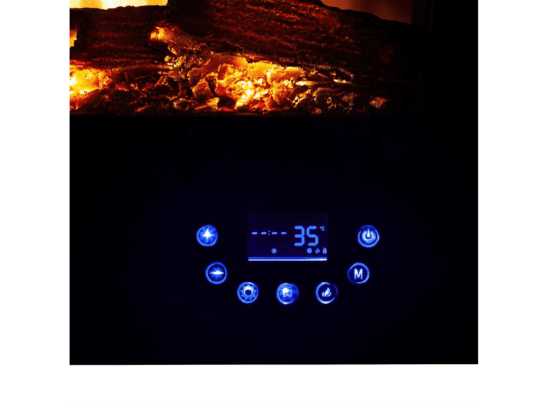 Estufa eléctrica - Orbegozo CM 8000, 1800 W, 5 Niveles De Calor, Negro