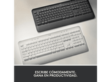 Teclado - Logitech Signature K650, Bluetooth, USB, Ergonómico, Teclado numérico, PC/Mac, Negro