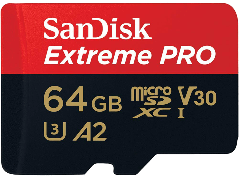 Tarjeta MicroSDXC - Sandisk Extreme Pro, 64 GB, Clase 10, 170 MB/s