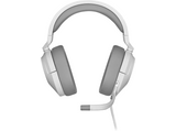 Auriculares gaming - Corsair HS55 Stereo, Con Cable, Micrófono Omnidireccional, White