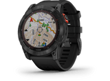 Reloj deportivo - Garmin Fēnix 7X Solar, Negro, 127-210 mm, 1.3, 18 días, PowerGlass™ (Carga Solar), WiFi
