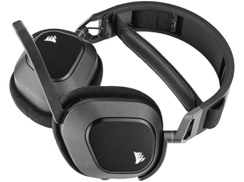 Auriculares gaming - ‎Corsair ‎CA-9011235-EU, Autonomía 20 h, 100 - 10000 Hz, 1500 mAh, USB, RGB, Negro