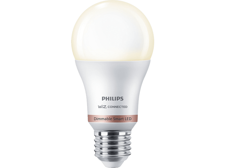 Bombilla inteligente - Philips A60 E27, Luz Cálida Blanca, WiFi, Bluetooth, Smart Led, Blanco