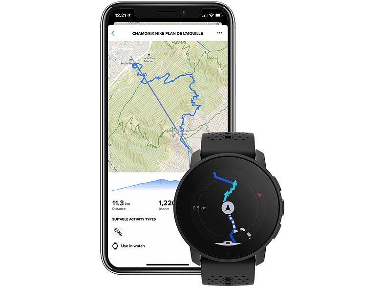 Sportwatch - Suunto 9 Peak All Black, 14 días, 80 Modos, Bluetooth, GPS, Resistente al agua, Negro