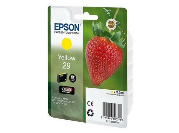 Cartucho de Tinta - Epson 29 - Amarillo - Expression Home XP-235, XP-332, XP-335, XP-432, XP-435