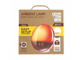 Lámpara inteligente inalámbrica - muvit iO MIOLAMP005, RGB, Radio FM, 20 niveles, Alarma, Wi-Fi, Multicolor