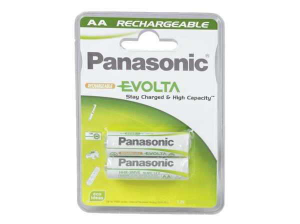 Pilas AA - Panasonic P 6 (1900 MAH) Evolta, recargables, 2 uds