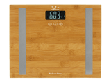 Báscula de Baño - Jata 577, Peso máximo 180 Kg, Pantalla LCD, Bambú