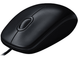 Ratón con cable - Logitech M90, conexión USB, color negro