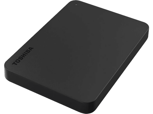 Disco duro externo 1 TB- Toshiba Canvio Basics, 2.5", USB 3.0, HDD, Negro