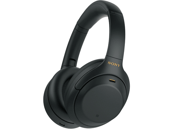 Auriculares inalámbricos - Sony WH-1000XM4, Bluetooth, Cancelación de ruido, Autonomía de 30h, Negro