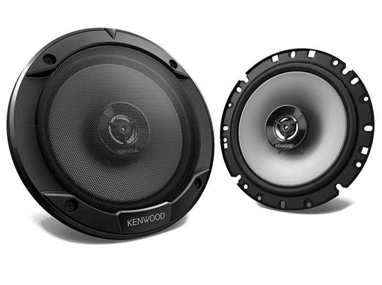 Altavoces coche - Kenwood KFC-S1766, 300 W, 2 vías, 89 dB, 17 cm, Negro
