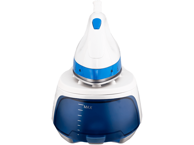 Centro de planchado - OK OST 4522 BL, 2.200 W, 0.8 l, 4.5 bar, Antical, Cerámica, Blanco y azul