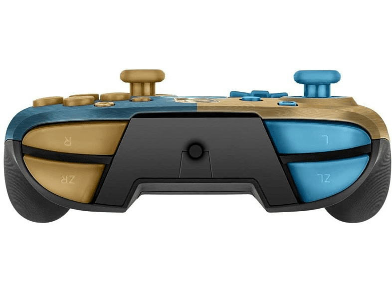 Mando - PDP  Faceoff Deluxe Audio Wired Zelda Breath, Para Nintendo Switch, Con Cable, Marrón y Azul
