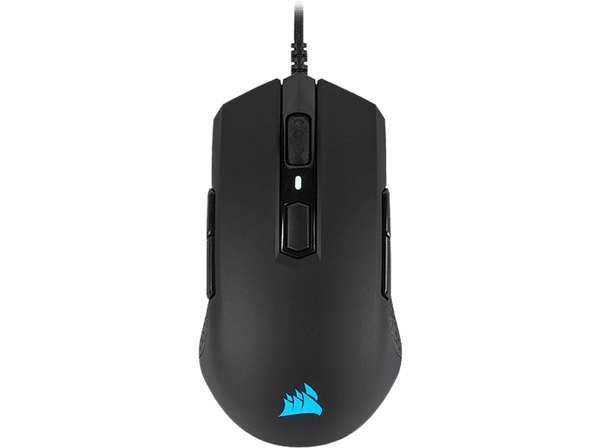 Ratón gaming - Corsair CH-9308011-EU M55, RGB, PRO 12400 DPI, Negro