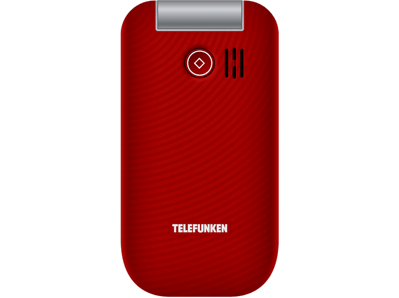 Móvil - Telefunken S450, Para mayores, 2.8, 32 MB, Teclas grandes, Botón SOS, Bluetooth, Rojo