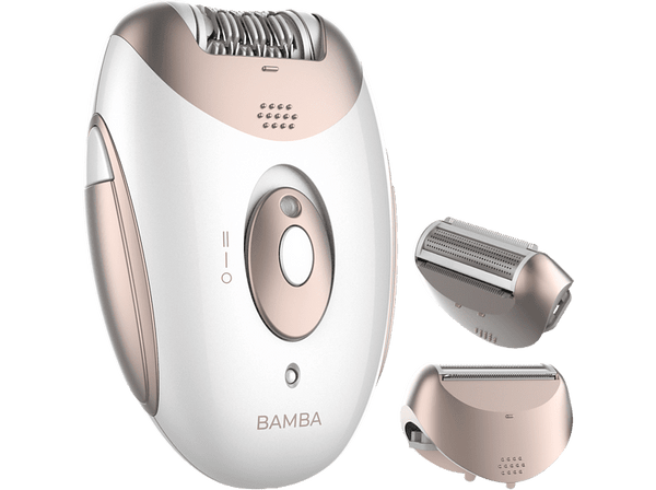 Depiladora - Cecotec Bamba SkinCare Depil-Action, Tecnología NonStop con 18 pares de pinzas, 2 Velocidades, Waterproof, Blanco