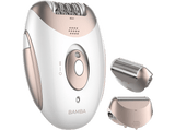Depiladora - Cecotec Bamba SkinCare Depil-Action, Tecnología NonStop con 18 pares de pinzas, 2 Velocidades, Waterproof, Blanco