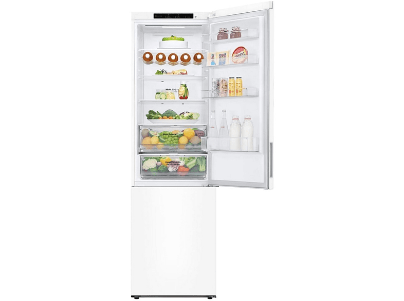 Frigorífico combi - LG GBB62SWGCC1, 384 l, No Frost, 35 dB, Libre instalación, Altura 203 cm, Blanco
