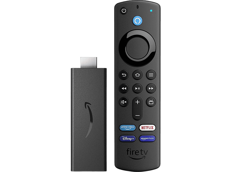 Reproductor multimedia - Amazon Fire TV Stick 2021, Mando voz Alexa, Full HD, 8 GB, HDMI, Dolby Atmos, Negro