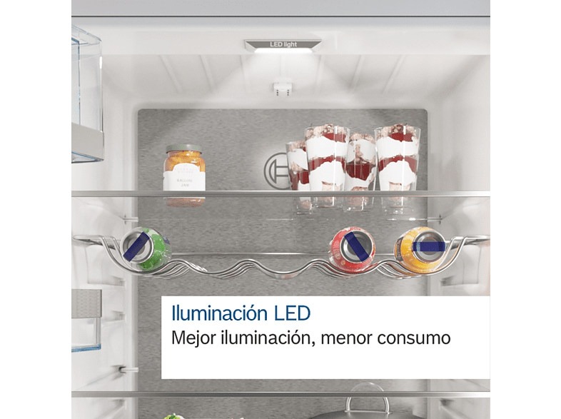 Frigorífico americano - Bosch KFN96APEA, No Frost, 605 l, 183 cm, Acero inox
