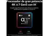 TV OLED 65 - LG OLED65CS6LA, UHD 4K, α9 Gen5 AI Processor 4K, Smart TV, DVB-T2 (H.265), Plata