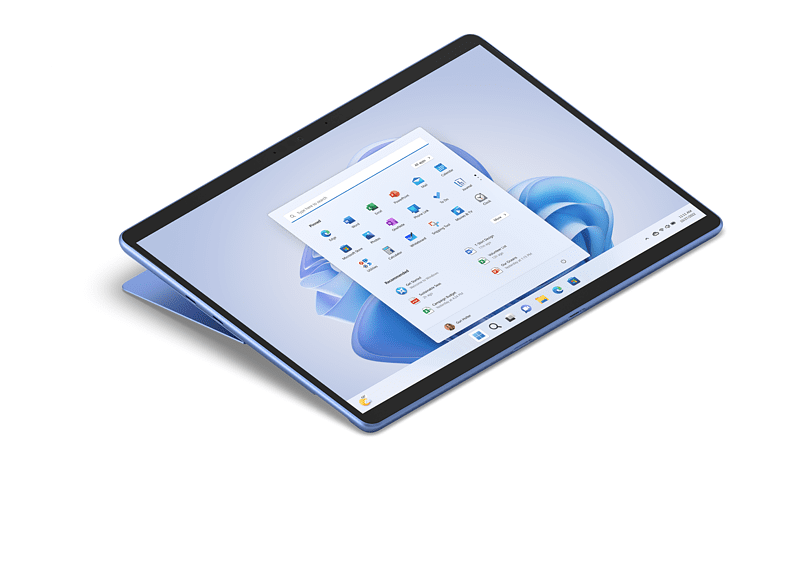 Convertible 2 en 1 - Microsoft Surface Pro 9, 13 2K QHD+, Intel® Evo™ Core™ i5-1235U, 8 GB RAM, 256 GB SSD, W11 Home, Saphire