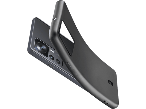 Funda - CellularLine Mood, Para Xiaomi 12T Pro, Goma Blanda, Negro