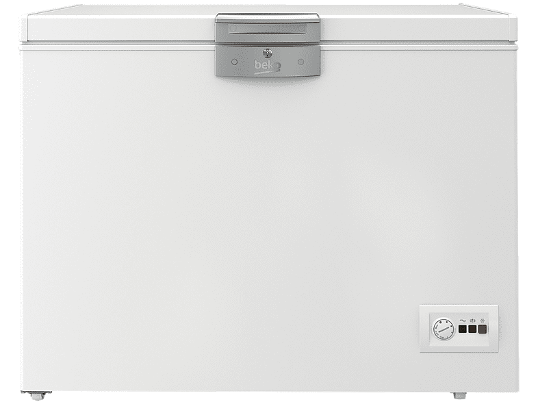 Congelador horizontal - Beko HSA32530N, 298 l, Cíclico, 86 cm, Blanco