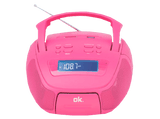Radio - OK ORC 1060-PK, pantalla LCD, Rosa